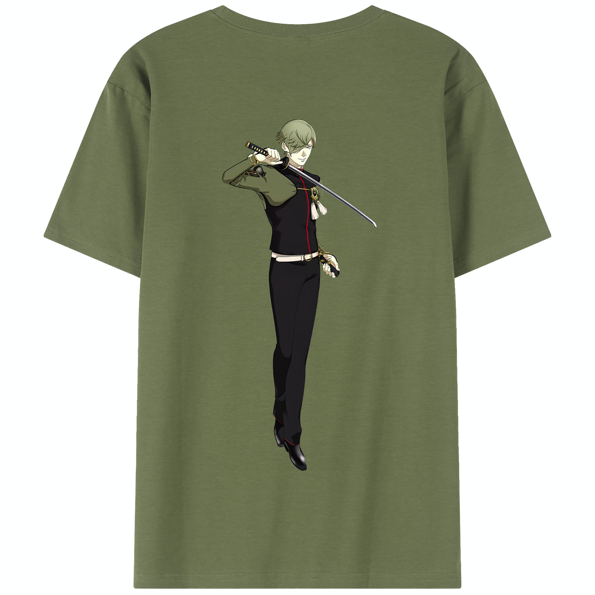 （画像用） 刀剣乱舞 Touken Ranbu 綿100％半袖Tシャツ（背面プリント）